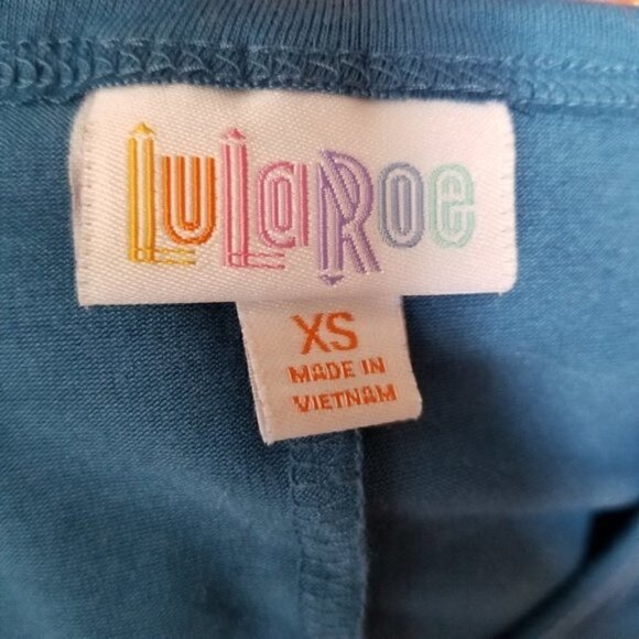 4/$25 Lularoe Teal Carly High Low Shirt Dress - Picture 3 of 6